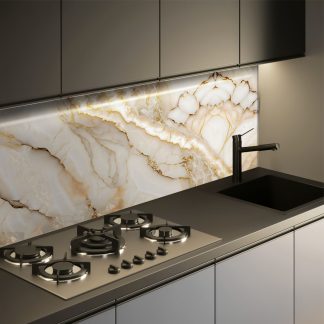 Beige Seashell - üvegpanel